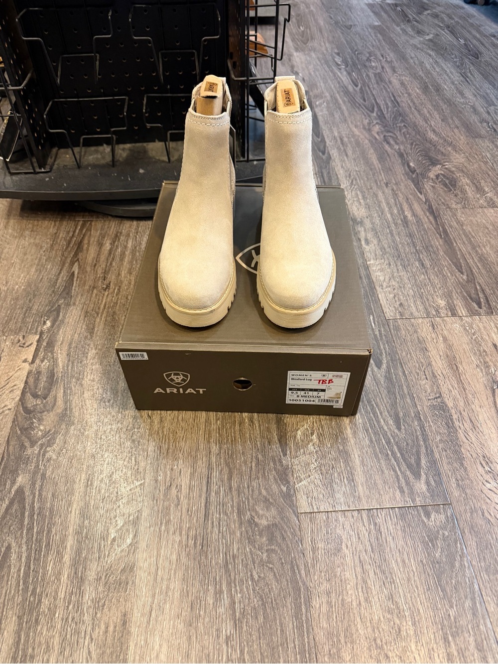 NEW Ariat ladies Beige Chelsea Boots - Suede Slip-On